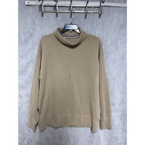 Nike Sweatshirt Men XLT Tall Beige Turtleneck Tech Pullover Active Outdoor Gym